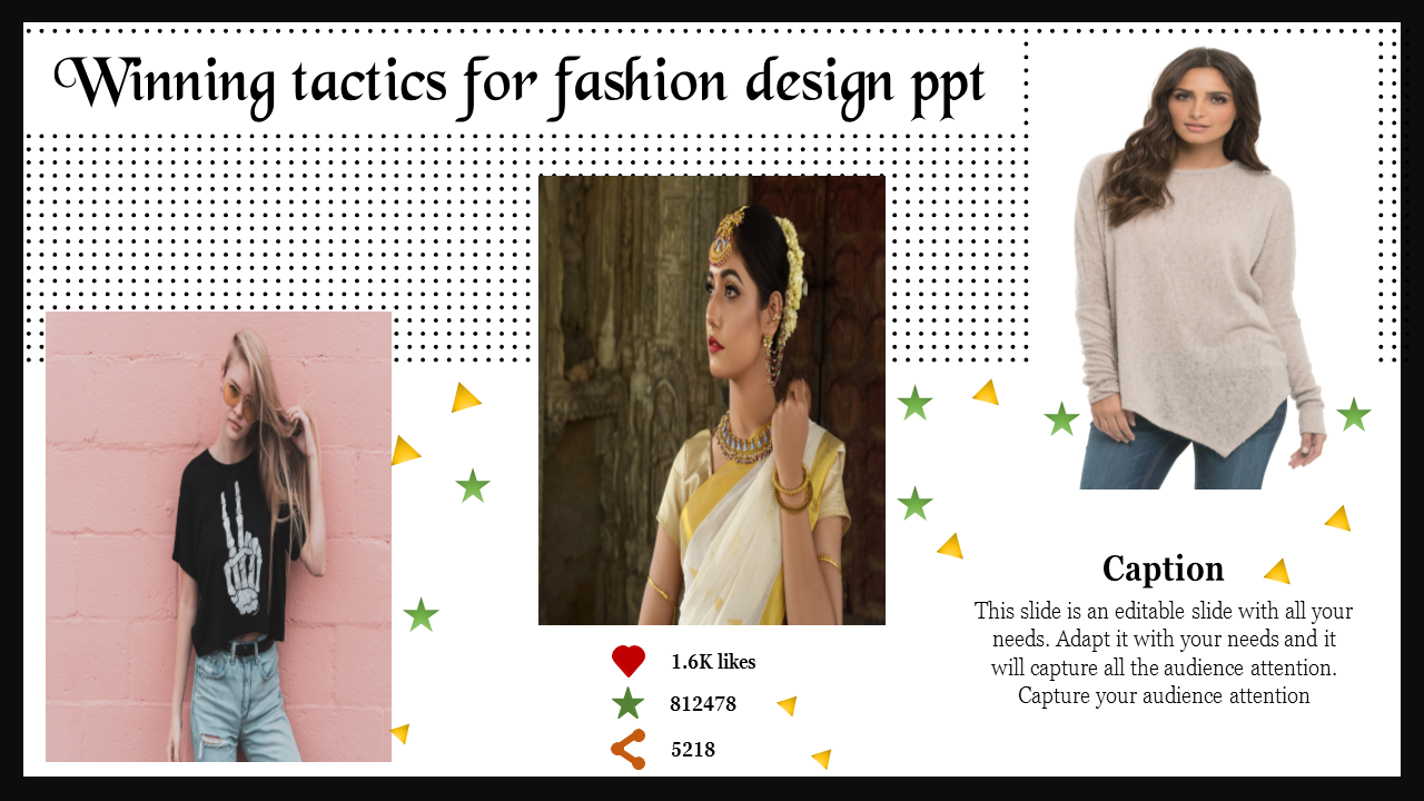 Stunning Fashion Design PPT Template Presentations